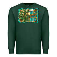 Sports Green wild and free cactus Premium Sweatshirt - RanaPortraitStore