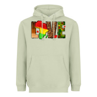 Matcha love melanin with african map Heavyweight Hoodie - texasbilliewilder