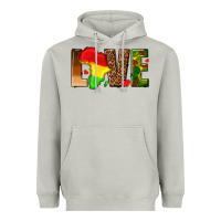 Moon Dust love melanin with african map Heavyweight Hoodie - texasbilliewilder