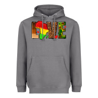 Storm love melanin with african map Heavyweight Hoodie - texasbilliewilder
