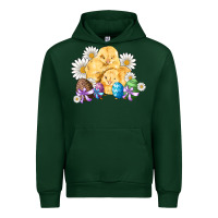 Forest Green chicks eggs daisy easter Urban Hoodie - Artiststas