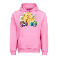 Fuchsia Pink chicks eggs daisy easter Urban Hoodie - Artiststas