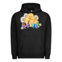 Pigment Black chicks eggs daisy easter Urban Hoodie - Artiststas