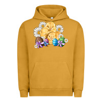 Pigment Peanut Butter chicks eggs daisy easter Urban Hoodie - Artiststas