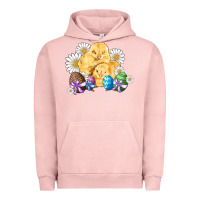 Pigment Salmon chicks eggs daisy easter Urban Hoodie - Artiststas
