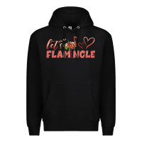Black let's flamingle Premium Hoodie - Artiststas