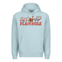 Blue Mist let's flamingle Premium Hoodie - Artiststas