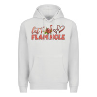 Dove Grey let's flamingle Premium Hoodie - Artiststas