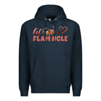 Navy let's flamingle Premium Hoodie - Artiststas