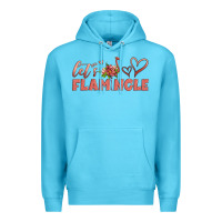Ocean Blue let's flamingle Premium Hoodie - Artiststas