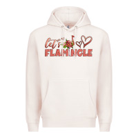 Pale Pink let's flamingle Premium Hoodie - Artiststas