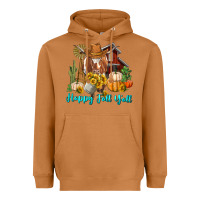 Meerkat Happy Fall Y'all Longhorn Cow Heavyweight Hoodie - RanaPortraitStore