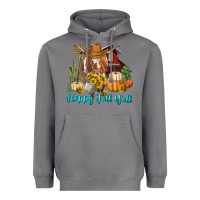 Storm Happy Fall Y'all Longhorn Cow Heavyweight Hoodie - RanaPortraitStore