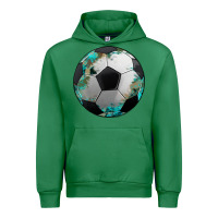 Emerald western sport soccer camouflage turquoise pattern Urban Hoodie - Artiststas