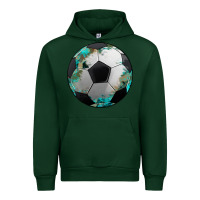 Forest Green western sport soccer camouflage turquoise pattern Urban Hoodie - Artiststas