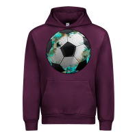 Mauve Wine western sport soccer camouflage turquoise pattern Urban Hoodie - Artiststas