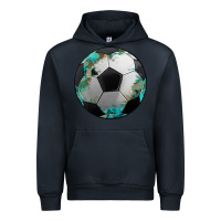 Navy western sport soccer camouflage turquoise pattern Urban Hoodie - Artiststas