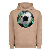 Pigment Burro western sport soccer camouflage turquoise pattern Urban Hoodie - Artiststas