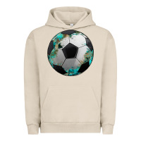 Pigment French Oak western sport soccer camouflage turquoise pattern Urban Hoodie - Artiststas