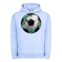 Pigment Grape Ice western sport soccer camouflage turquoise pattern Urban Hoodie - Artiststas