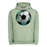 Pigment Oil Green western sport soccer camouflage turquoise pattern Urban Hoodie - Artiststas