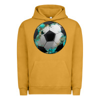 Pigment Peanut Butter western sport soccer camouflage turquoise pattern Urban Hoodie - Artiststas