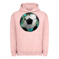 Pigment Salmon western sport soccer camouflage turquoise pattern Urban Hoodie - Artiststas