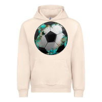 Sandshell western sport soccer camouflage turquoise pattern Urban Hoodie - Artiststas
