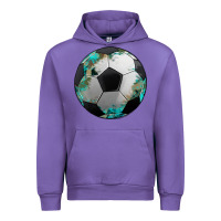Tulip western sport soccer camouflage turquoise pattern Urban Hoodie - Artiststas