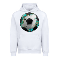 White western sport soccer camouflage turquoise pattern Urban Hoodie - Artiststas