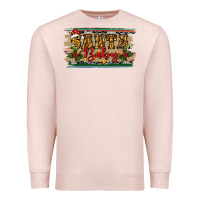 Pale Pink christmas western santa baby Premium Sweatshirt - RanaPortraitStore