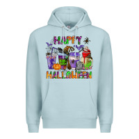 Blue Mist happy halloween coffee cups Premium Hoodie - AdoDesignShop