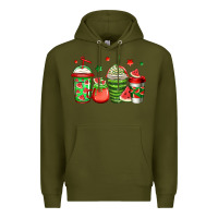 Army Green watermelon coffee Premium Hoodie - Jasminsmagicworld