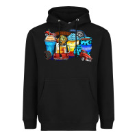 Black truck coffee cups Heavyweight Hoodie - Zillion Design Studio