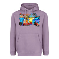 Lavender truck coffee cups Heavyweight Hoodie - Zillion Design Studio