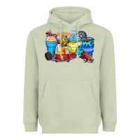 Matcha truck coffee cups Heavyweight Hoodie - Zillion Design Studio