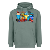 Sage truck coffee cups Heavyweight Hoodie - Zillion Design Studio