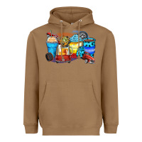 Toasted Coconut truck coffee cups Heavyweight Hoodie - Zillion Design Studio