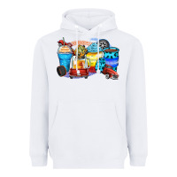 White truck coffee cups Heavyweight Hoodie - Zillion Design Studio