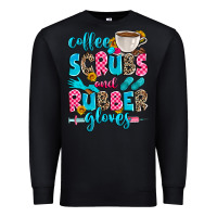 Black coffee scrubs and rubber gloves Premium Sweatshirt - Zillion Design Studio