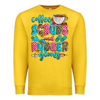 Lemon coffee scrubs and rubber gloves Premium Sweatshirt - Zillion Design Studio
