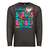 Smoke coffee scrubs and rubber gloves Premium Sweatshirt - Zillion Design Studio