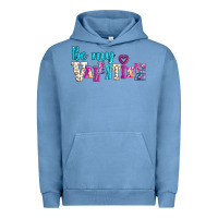 Pigment Pebble Blue be my valentine Urban Hoodie - AdoDesignShop