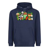 Navy panda coffee cups Heavyweight Hoodie - Zillion Design Studio