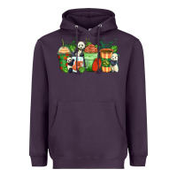 Plum panda coffee cups Heavyweight Hoodie - Zillion Design Studio