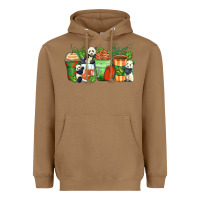 Toasted Coconut panda coffee cups Heavyweight Hoodie - Zillion Design Studio