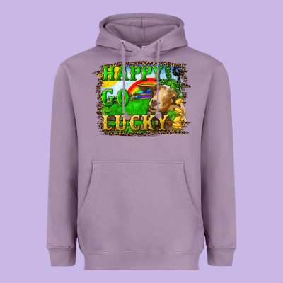 Heavyweight Hoodie Happy Go Lucky Goat
