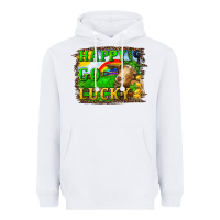 White Happy Go Lucky Goat Heavyweight Hoodie - RanaPortraitStore