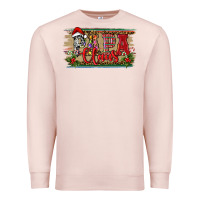 Pale Pink christmas western papa claus Premium Sweatshirt - RanaPortraitStore