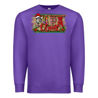 Purple christmas western papa claus Premium Sweatshirt - RanaPortraitStore